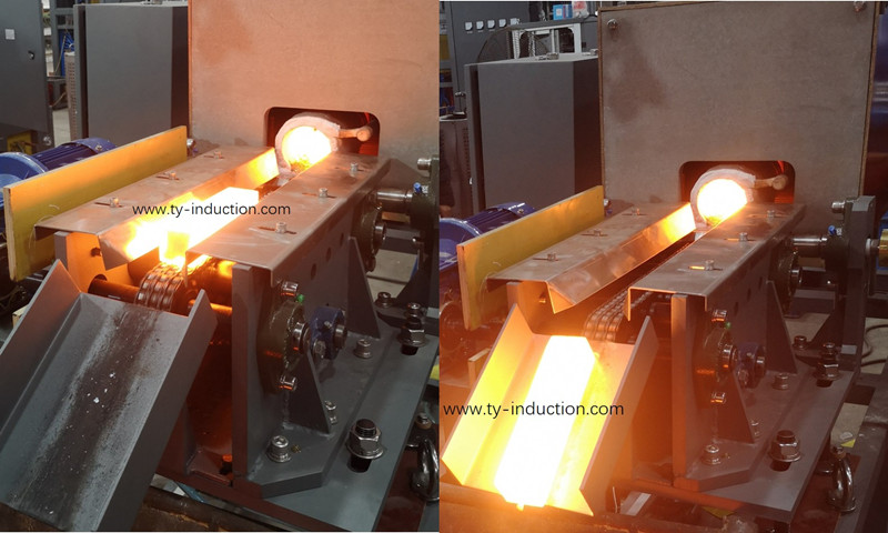 Induction Heating of Square Bar for Hammer Hot Forging