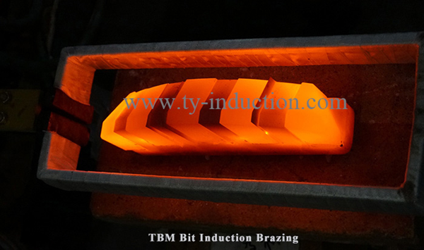 TBM Bit Induction Brazing