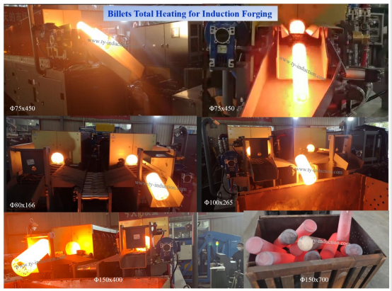 Billets Total Heating for Induction Forging