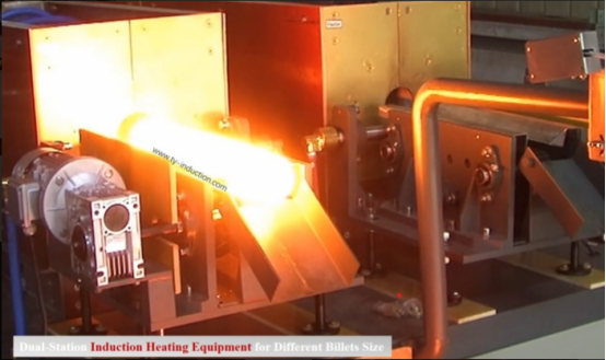 Dual Station Induction Heating Equipment for Differeat Billets Slze Dual Station Induction Heating Equipment for Differeat Billets Slze