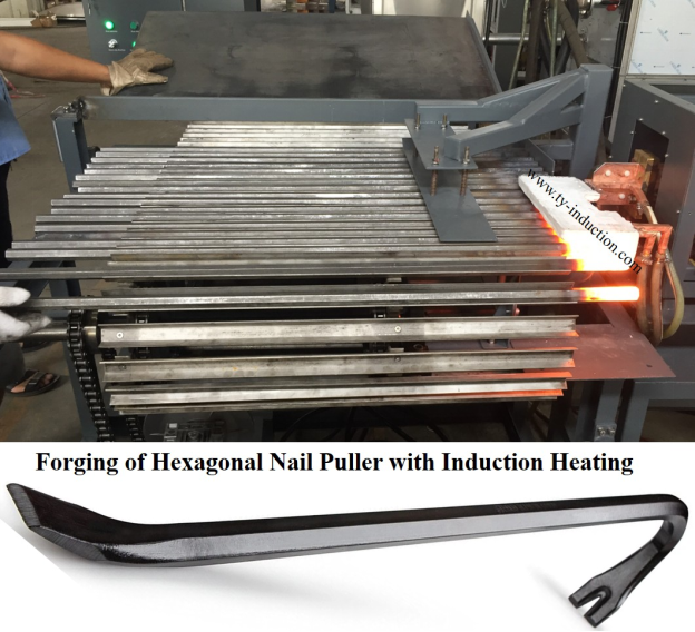 forging of hexagonal nail puller with induction heating.png