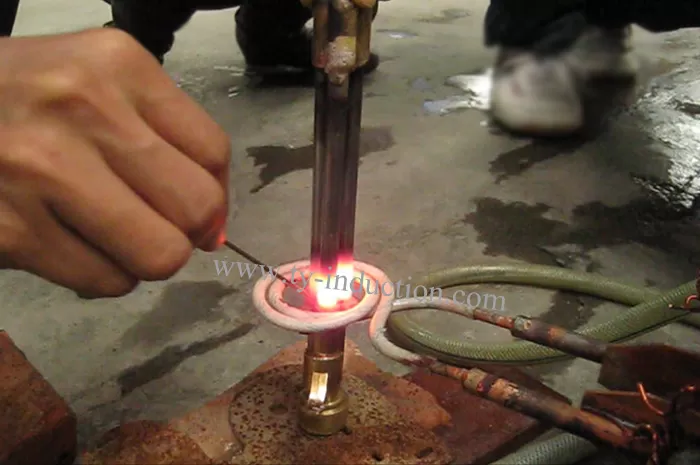 Brass and Steel Induction Brazing