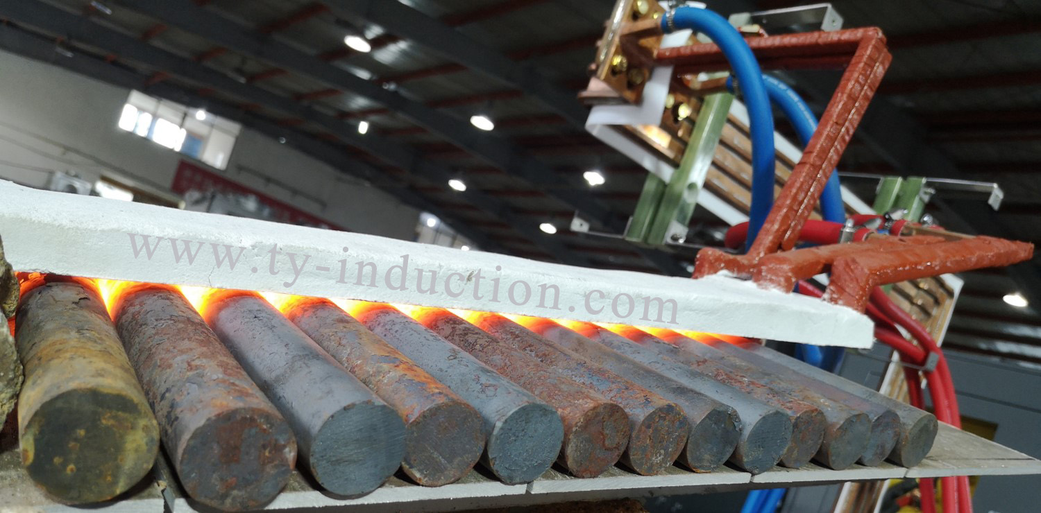 TY Induction designs and manufactures quality induction heating machines for the forging industry to heat billets, bar end and bar heating. The power range of our induction heating equipment is from 10kw to 1500kw, which can meet various production needs.