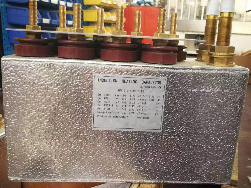 Tank Capacitor is a type of polyester film capacitor which is used in induction heating Machine or induction furnace. Tank Capacitor and inductor constitute the LC circuit in induction heating equipment. TY Induction can provide a wide range of electric p