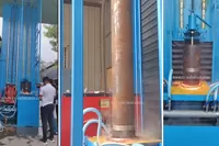 Excavator Cylinder Pin Induction Hardening System Passed Acceptance